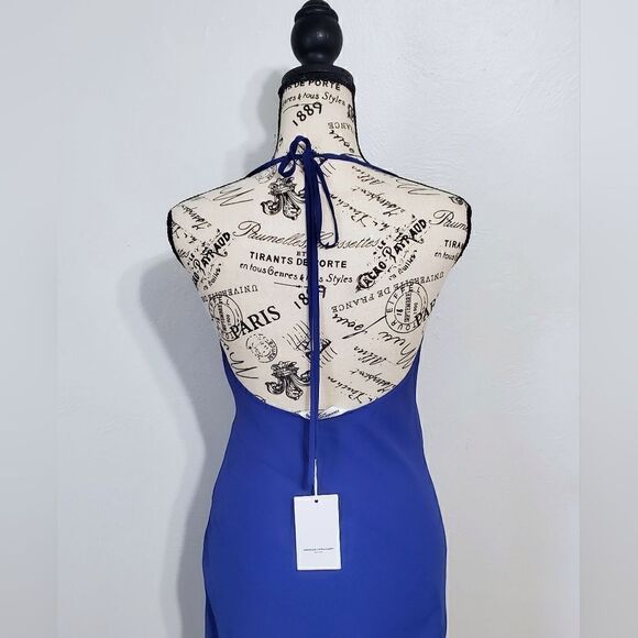 Amanda Uprichard Roselyn Dress In Admiral Blue Size Extra Small NWT - Picture 11 of 12